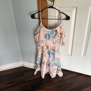 Amazon Pink and Blue Floral Dress
